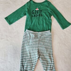 Cute Gift To The Ladies Boys Christmas Outfit 12 months